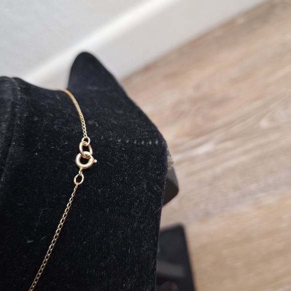 Vintage Anson 1/20 12K GF Necklace Faceted Quarts Crystal Leaf Pendant 16” - Picture 4 of 9